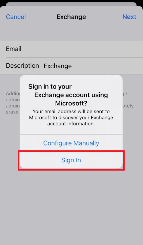 steps 6 for iOS modern Authentication